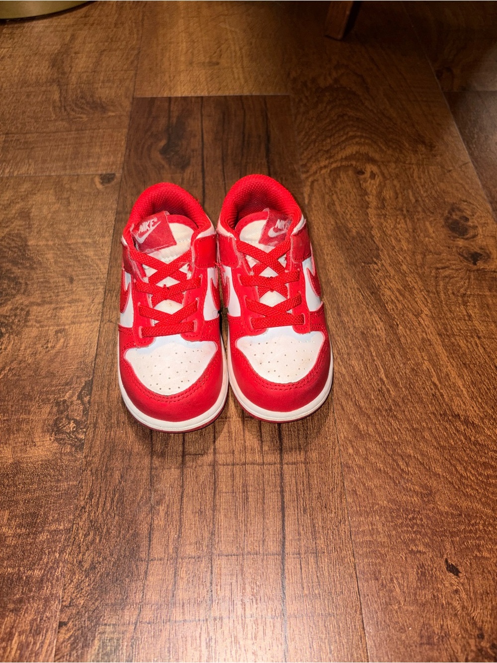 Nike Kids Red and White Sneaker Sneakers